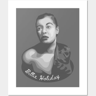 Billie Holiday Portrait Posters and Art